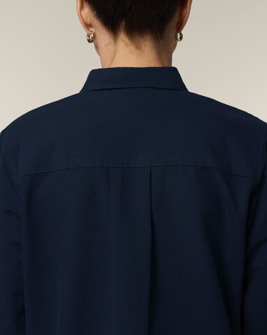 Stella Oxford Shirt - Das Damen-Oxfordhemd - French Navy - XXL bedrucken, Art.-Nr. STWW971C7272X