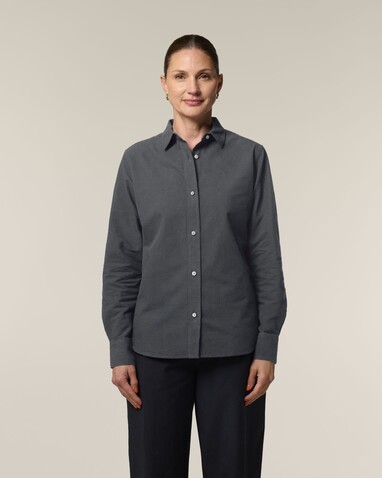 Stella Oxford Shirt - Das Damen-Oxfordhemd - Anthracite - XXL bedrucken, Art.-Nr. STWW971C2532X Stella Oxford Shirt - Das Damen-Oxfordhemd - Anthracite - XXL bedrucken, Art.-Nr. STWW971C2532X