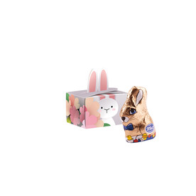 Geschenkbox Mini Hasenohren, Klett Osterhase bedrucken, Art.-Nr. 1271.00002