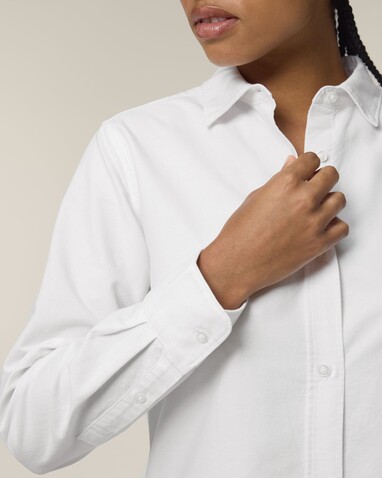 Stella Oxford Shirt - Das Damen-Oxfordhemd - White - XL bedrucken, Art.-Nr. STWW971C0011X Stella Oxford Shirt - Das Damen-Oxfordhemd - White - XL bedrucken, Art.-Nr. STWW971C0011X