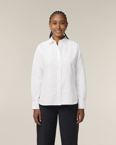 Stella Oxford Shirt - Das Damen-Oxfordhemd - White - XXL bedrucken, Art.-Nr. STWW971C0012X Stella Oxford Shirt - Das Damen-Oxfordhemd - White - XXL bedrucken, Art.-Nr. STWW971C0012X