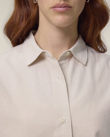 Stella Oxford Shirt - Das Damen-Oxfordhemd - Beige Oxford - XXL bedrucken, Art.-Nr. STWW971C3622X Stella Oxford Shirt - Das Damen-Oxfordhemd - Beige Oxford - XXL bedrucken, Art.-Nr. STWW971C3622X