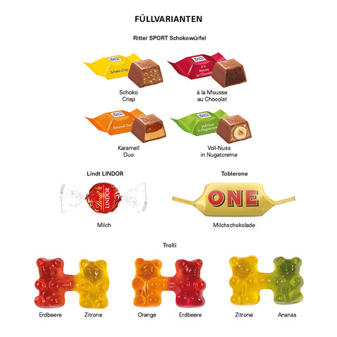 Adventskalender Eco L, Trolli Team Gummibärchen bedrucken, Art.-Nr. 1286.00002