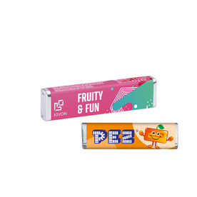 PEZ Bonbonriegel, Orange bedrucken, Art.-Nr. 1296.00002 