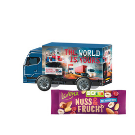 3D-Präsent LKW, Lorenz Nuss &amp;amp; Frucht bedrucken, Art.-Nr. 1297.00006