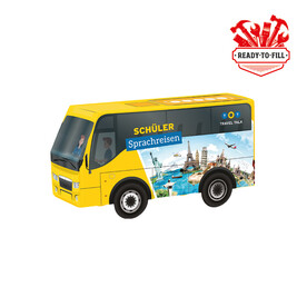 3D-Präsent Bus, ready to fill bedrucken, Art.-Nr. 1297.00023