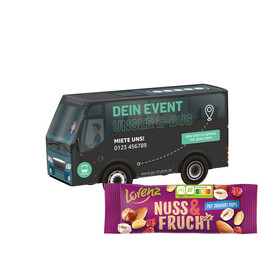 3D-Präsent Bus, Lorenz Nuss &amp;amp; Frucht bedrucken, Art.-Nr. 1297.00026