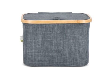 InSideOut faltbarer Korb mit Deckel Sogne 38 x 26 x 25cm rPET - Dunkelgrau bedrucken, Art.-Nr. LT57103-N0060 InSideOut faltbarer Korb mit Deckel Sogne 38 x 26 x 25cm rPET - Dunkelgrau bedrucken, Art.-Nr. LT57103-N0060