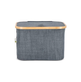 InSideOut faltbarer Korb mit Deckel Sogne 38 x 26 x 25cm rPET - Dunkelgrau bedrucken, Art.-Nr. LT57103-N0060