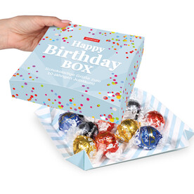 PRÄSENTBOX MIT LINDT LINDOR PRALINÉS bedrucken, Art.-Nr. 91608