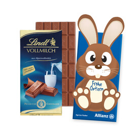 LINDT SCHOKOLADENTAFEL „OSTERHASE” bedrucken, Art.-Nr. 94536