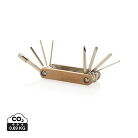 Sechskantwerkzeug aus Holz braun bedrucken, Art.-Nr. P221.089 Sechskantwerkzeug aus Holz braun bedrucken, Art.-Nr. P221.089