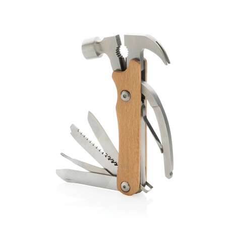 Hammer-Tool aus Holz braun bedrucken, Art.-Nr. P221.209