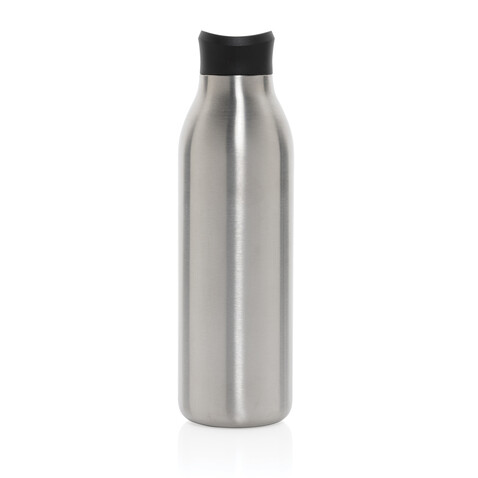 Avira Alok 360 Klick-Wasserflasche aus RCS rec. Stahl, 600ml silber bedrucken, Art.-Nr. P438.0902