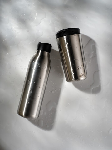 Avira Alok 360 Klick-Wasserflasche aus RCS rec. Stahl, 600ml silber bedrucken, Art.-Nr. P438.0902