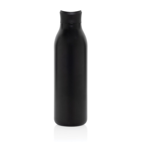 Avira Alok 360 Klick-Wasserflasche aus RCS rec. Stahl, 600ml schwarz bedrucken, Art.-Nr. P438.0901