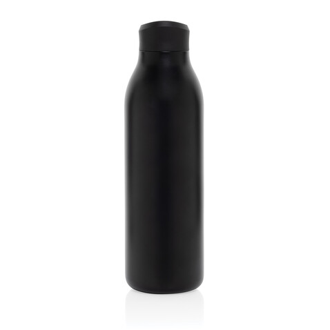Avira Alok 360 Klick-Wasserflasche aus RCS rec. Stahl, 600ml schwarz bedrucken, Art.-Nr. P438.0901