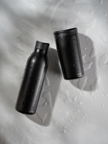 Avira Alok 360 Klick-Wasserflasche aus RCS rec. Stahl, 600ml schwarz bedrucken, Art.-Nr. P438.0901