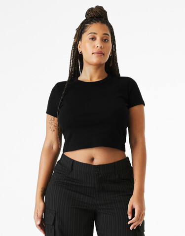 Bella Women`s Micro Rib Baby Tee, Athletic Heather, S bedrucken, Art.-Nr. 024061233
