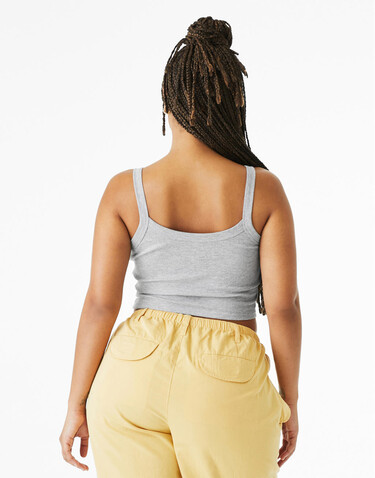 Bella Women`s Micro Rib Spaghetti Strap Tank, Athletic Heather, XL bedrucken, Art.-Nr. 025061236