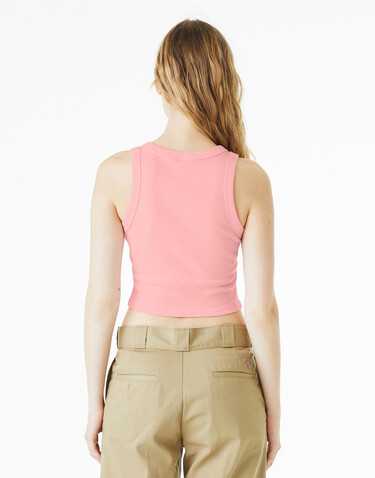 Bella Women`s Micro Rib Racer Tank, Solid Red Blend, 2XL bedrucken, Art.-Nr. 027064027