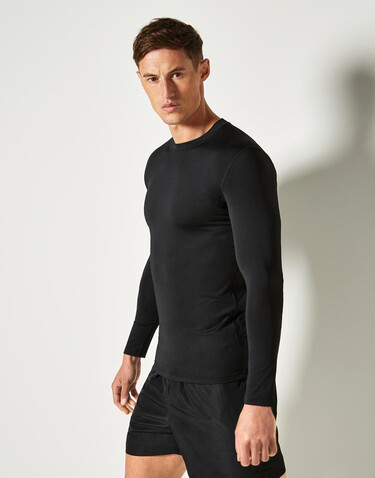 Kustom Kit Warmtex® Base Layer LS, Navy, S bedrucken, Art.-Nr. 030112003