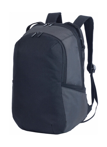 Shugon Kyiv Fine Backpack, Black/Dark Grey, One Size bedrucken, Art.-Nr. 034381530