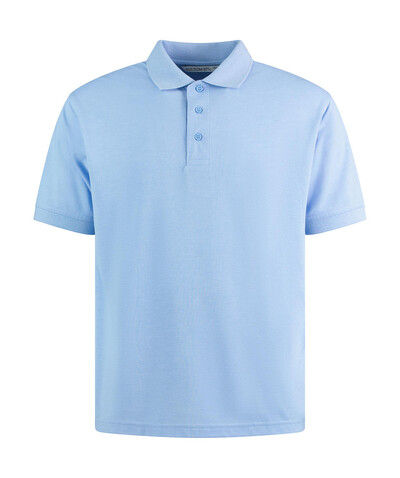 Kustom Kit Men`s Classic Fit Polo Superwash® 60º, Light Heather Blue, XL bedrucken, Art.-Nr. 043113086