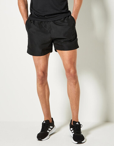 Kustom Kit Classic Fit Plain Short, Black, M bedrucken, Art.-Nr. 081111014