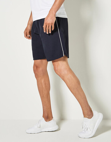 Kustom Kit Classic Fit Track Short, Navy/White, L bedrucken, Art.-Nr. 084112525