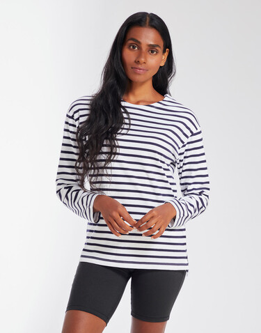 Mantis One Breton Top, White/Navy, XS bedrucken, Art.-Nr. 123480522