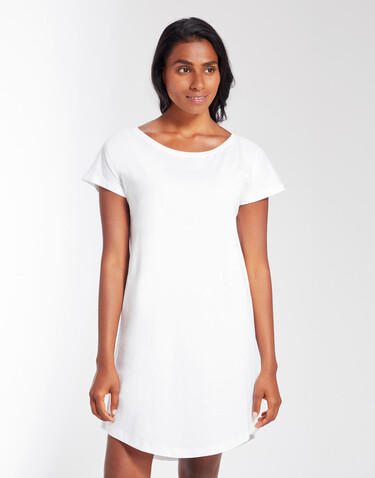 Mantis Loose Fit T Dress, White, S bedrucken, Art.-Nr. 158480003