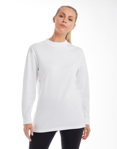 Mantis Essential Heavy Long Sleeve T, White, XS bedrucken, Art.-Nr. 182480002