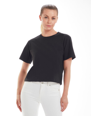 Mantis Women`s Cropped Heavy T, White, M bedrucken, Art.-Nr. 183480004
