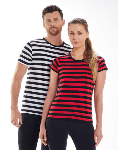 Mantis Men`s Stripy T, Navy/White, M bedrucken, Art.-Nr. 195482524