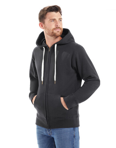 Mantis Men`s Superstar Zip Through Hoodie, Black, S bedrucken, Art.-Nr. 293481013