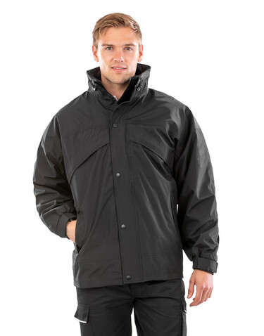 Result 3-in-1 Jacket with Fleece, Black, XS bedrucken, Art.-Nr. 411331012