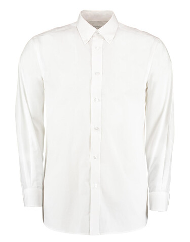 Kustom Kit Classic Fit Workforce Shirt, White, S (37cm) bedrucken, Art.-Nr. 703110003