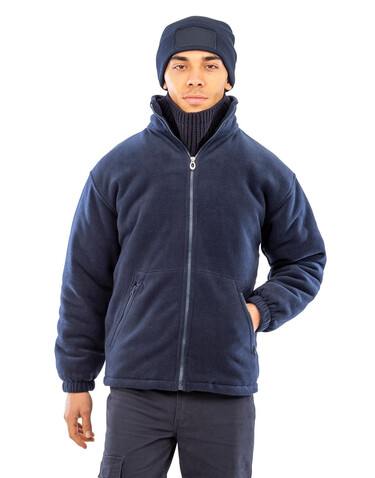 Result Core Polartherm™ Quilted Winter Fleece, Black, S bedrucken, Art.-Nr. 808331013