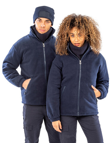 Result Core Polartherm™ Quilted Winter Fleece, Black, S bedrucken, Art.-Nr. 808331013