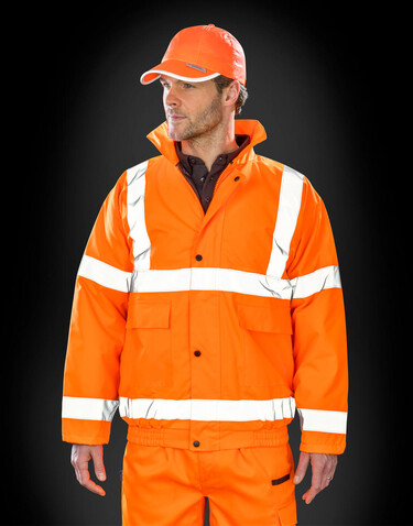 Result Core Hi-Vis Winter Blouson, Fluorescent Orange, S bedrucken, Art.-Nr. 819334053