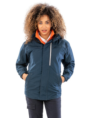 Result Denim Texture Rugged Jacket, Black, M bedrucken, Art.-Nr. 898331014