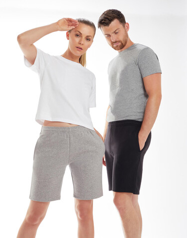 Mantis Essential Shorts, Heather Grey Melange, L bedrucken, Art.-Nr. 900481265