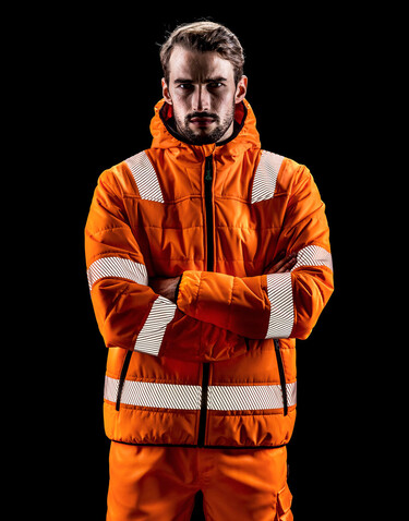 Result Recycled Ripstop Padded Safety Jacket, Navy Blue, S bedrucken, Art.-Nr. 963332003