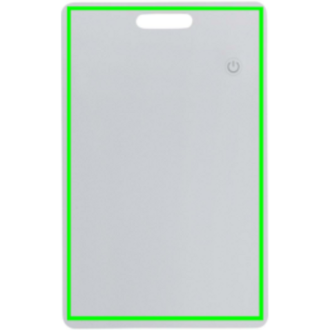 Findit RCS rABS wiederaufladbare Ultra-Thin Tracker-Karte weiß bedrucken, Art.-Nr. P301.5803
