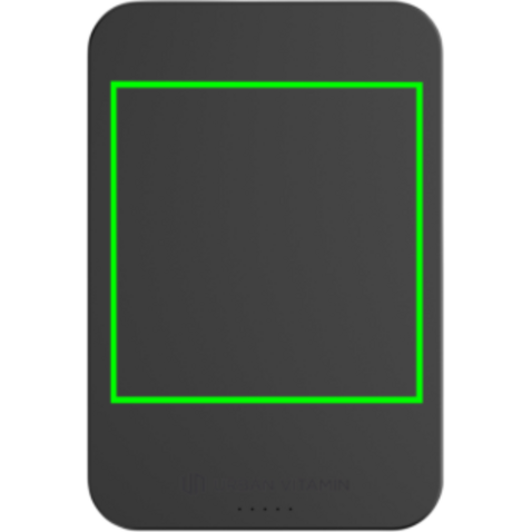 Urban Vitamin Compton 10000mAh Powerbank aus RCS Plastik/Alu schwarz bedrucken, Art.-Nr. P322.841