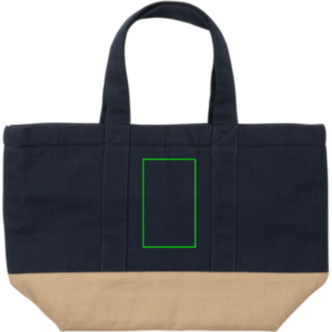 Impact Aware™ 285g/m² ungefärbte rCanvas-Kühltasche navy blau bedrucken, Art.-Nr. P422.479
