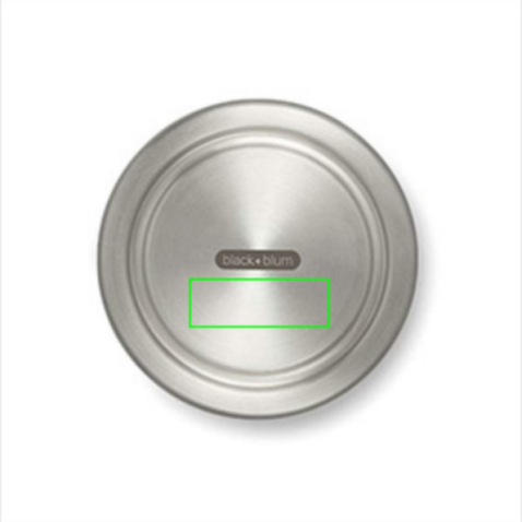 Black+Blum Glass Lunch Bowl 750ml silber bedrucken, Art.-Nr. P439.0402