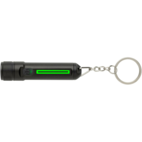 Gear X wiederaufladbare ultrahelle Key-Chain Taschenlampe schwarz bedrucken, Art.-Nr. P514.5001