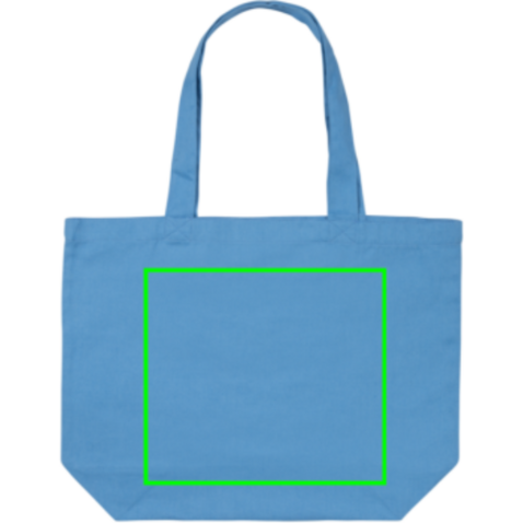 Impact Aware™ 240g/m² rCanvas Shopper mit Tasche tranquil blue bedrucken, Art.-Nr. P762.975 Impact Aware™ 240g/m² rCanvas Shopper mit Tasche tranquil blue bedrucken, Art.-Nr. P762.975